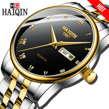 Load image into Gallery viewer, HAIQIN Gold Men's watches Fashion Mens watches