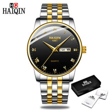 Load image into Gallery viewer, HAIQIN Gold Men's watches Fashion Mens watches