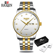 Load image into Gallery viewer, HAIQIN Gold Men's watches Fashion Mens watches