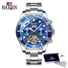 Load image into Gallery viewer, HAIQNI Men's Watches 2019 Top Luxury Golden Mechanical Watch