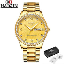 Load image into Gallery viewer, Men Watch HAIQIN Business Quartz Diamond Blue Luxury Watch