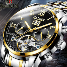Load image into Gallery viewer, HAIQIN Men Watch 2019 Top Brand Automatic Mechanical Bussiness Watch Men