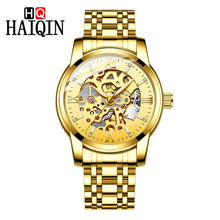 Load image into Gallery viewer, HAIQIN Men's Watches 2019 Gold Luxury Machine  Watch Men